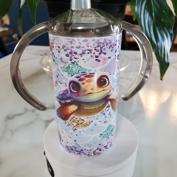 Baby Sea Turtle 12oz Sippy Cup with 2 lids - Picture 9 of 10